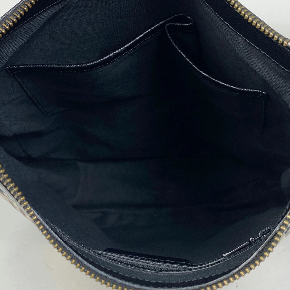 Burberry Nova Check Shoulder Bag Canvas Beige Black - Picture 6 of 6